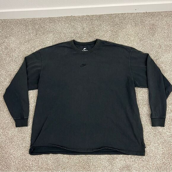 Heavyweight Nike long sleeve tee center logo men’s XXL - Picture 1 of 5